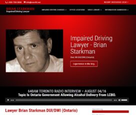 Impaired Driving Solutions – Lawyer Brian Starkman DUI/DWI (Ontario)